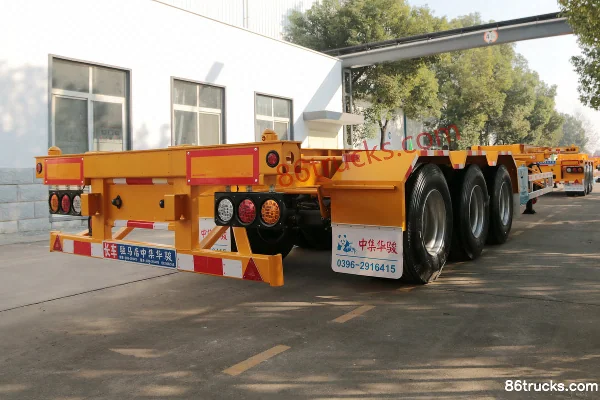 CIMC Huajun 30ft Gooseneck Skeleton Trailer (Container Transport Semi-Trailer) Exterior (3) | 86Trucks