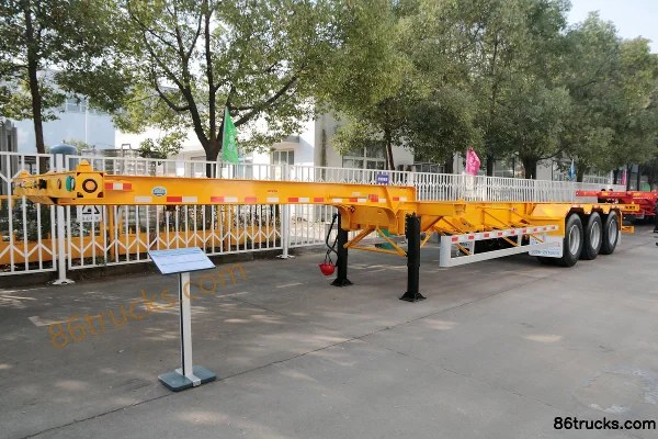 CIMC Huajun 30ft Gooseneck Skeleton Trailer (Container Transport Semi-Trailer) Exterior