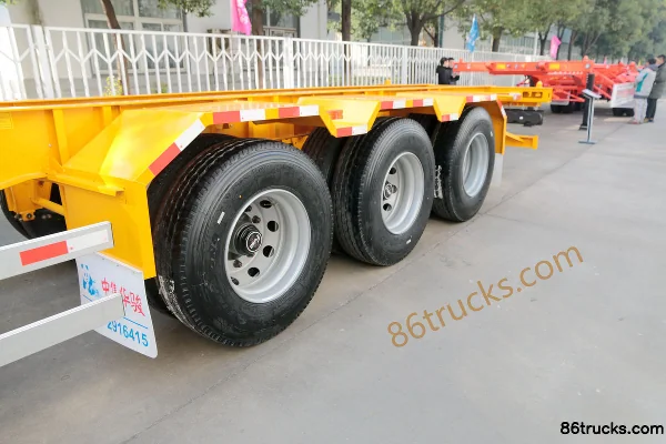CIMC Huajun 30ft Gooseneck Skeleton Trailer (Container Transport Semi-Trailer) Cab (1) | 86Trucks