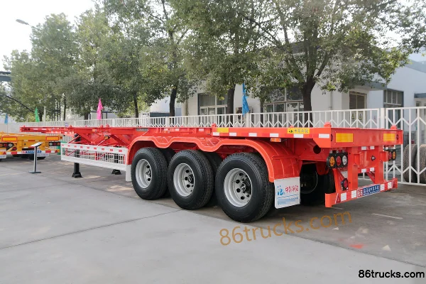 CIMC Huajun 40ft Straight Beam Skeleton Trailer (Container Transport Semi-Trailer) Exterior (2) | 86Trucks
