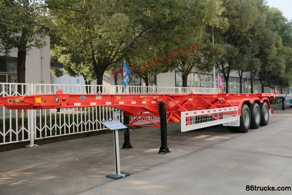 CIMC Huajun 40ft Straight Beam Skeleton Trailer (Container Transport Semi-Trailer) Exterior