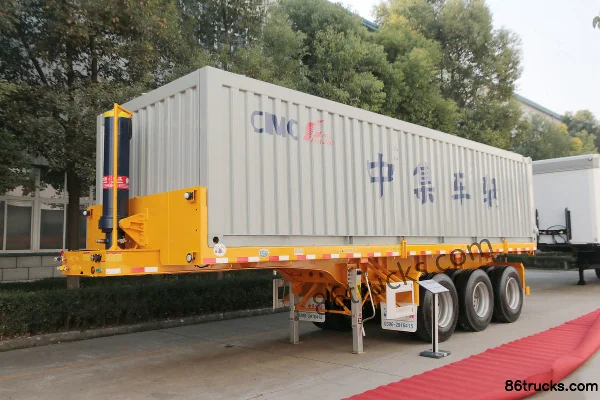 CIMC Huajun 9m Flatbed Rear Dump Semi-Trailer Exterior (2) | 86Trucks