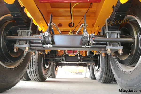 CIMC Huajun 9m Flatbed Rear Dump Semi-Trailer Cab (3) | 86Trucks