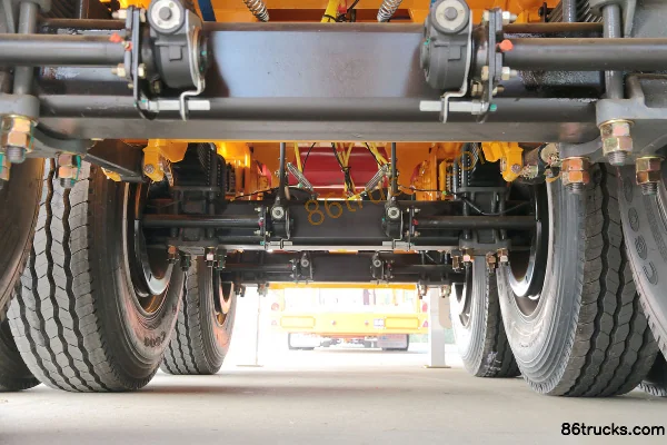 CIMC Huajun 9m Flatbed Rear Dump Semi-Trailer Cab (2) | 86Trucks