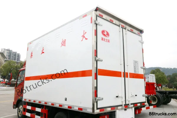 Sinotruk Haoman H3 115hp 4X2(6 wheels) 4.05m Single Row Flammable Liquid Van Truck (Huato Brand) Body (1) | 86Trucks
