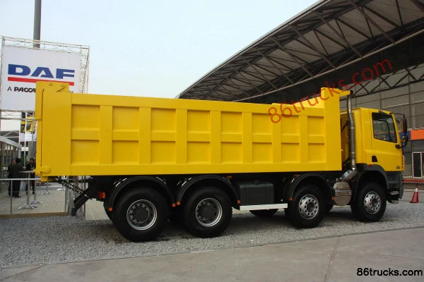 DAF CF série poids lourd 340 ch 8X4(12 roues) Camion benne 8,6 mètres (CF85) Carrosserie (2) | 86Trucks