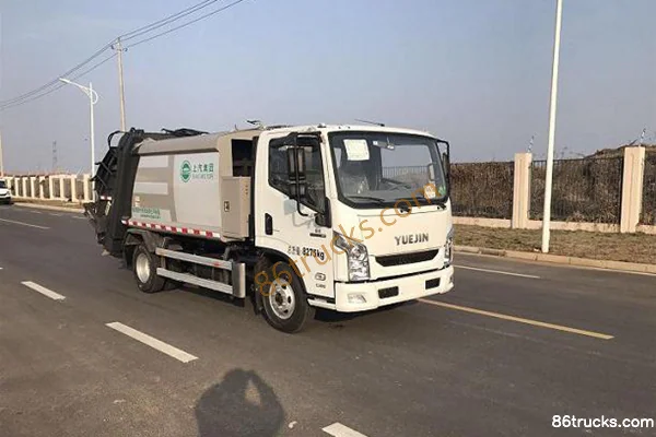 Yuejin Beyond C500-33 150 hp 4X2(6 wheels) Compressed Refuse Truck (Changda Brand) Exterior (3) | 86Trucks