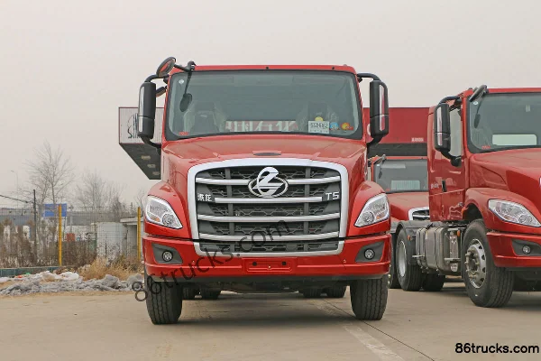 Dongfeng Liuqi Chenglong T5 Heavy Truck 400 hp 6X4(10 wheels) Long Nose Tractor Truck (Flat Top) Exterior (2) | 86Trucks