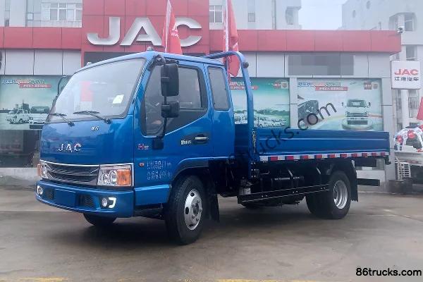 JAC New Kangling H5 156 ch 4X2(6 roues) camion léger à ridelles 3,85 m cabine avancée Extérieur (3) | 86Trucks