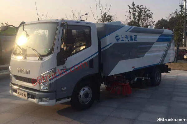 Yuejin Beyond C300-38 125 hp 4X2(6 wheels) sweeper truck (Changda brand) Exterior (2) | 86Trucks