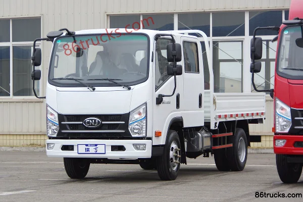 NanJun Ruiji 87hp 4X2(6 wheels) 3.1m Double Row Flatbed Light Truck (Mengwo 5-speed) Exterior (3) | 86Trucks