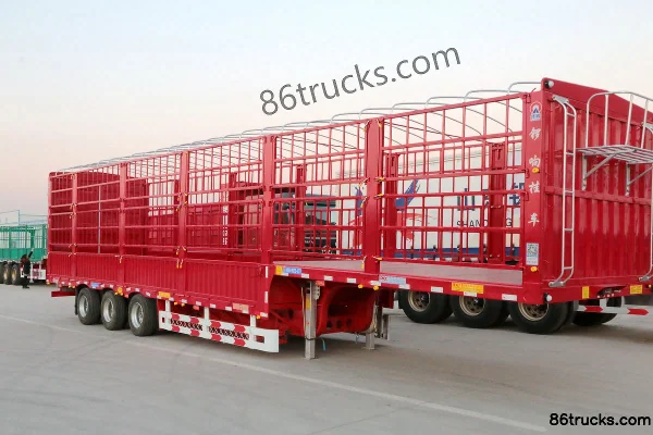 Luoxiang 13m Ultra-Low Deck Stake Semi-Trailer Exterior (2) | 86Trucks