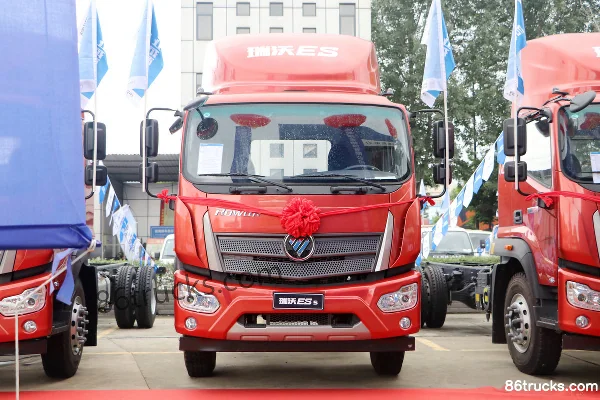 Foton Ruifu ES5 185 hp 4X2(6 wheels) 6.8m flatbed cargo truck (1093 rear axle) Exterior (2) | 86Trucks