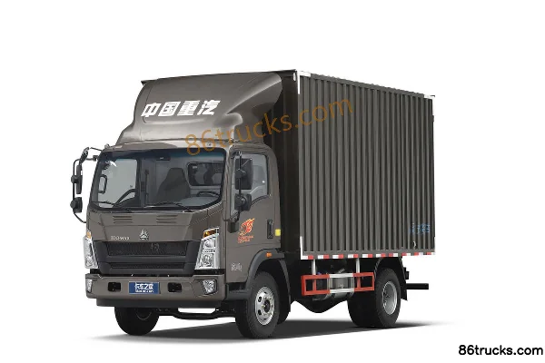 Sinotruk HOWO Tongshuai Heavy-Duty Edition 154 hp 4X2(6 wheels) 6.2m Single Row Van Cargo Truck Exterior (3) | 86Trucks
