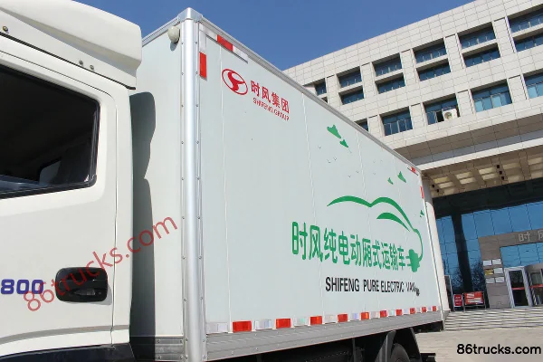 Shifeng Fengchi 4.5T 4.04m Single-row Pure Electric Van Light Truck 4X2(6 wheels) Body (1) | 86Trucks