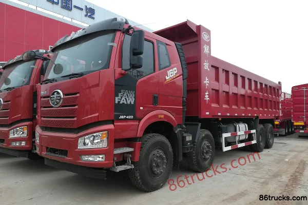 FAW Jiefang J6P 420 ch 8X4(12 roues) camion benne 8,2 m Extérieur (2) | 86Trucks