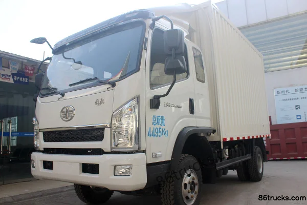 FAW Hongta FAW Jiefang Gongshi 120hp 4X2(6 wheels) 5.3m semi-row van light truck Exterior (3) | 86Trucks