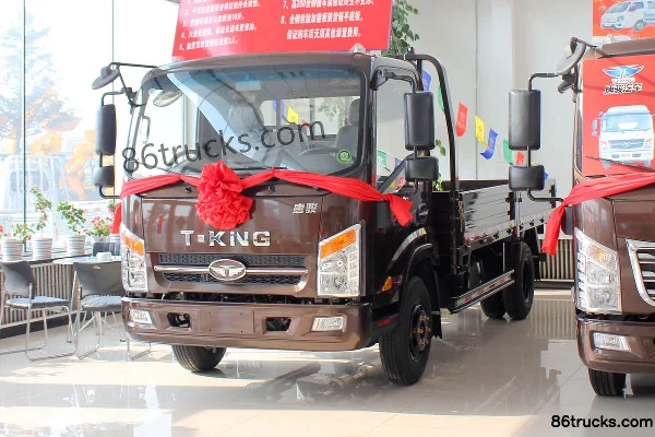 Tangjun Ouling T3 Series 116hp 4X2(6 wheels) 4.15m Single Row Flatbed Light Truck (Lu'an 5-speed) Exterior (3) | 86Trucks