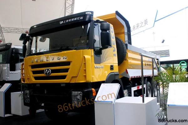 SAIC Hongyan Genlyon C100 camion lourd 350 ch 6X4(10 roues) 6,2 m camion benne (SAIC Fiat Powertrain Hongyan) Extérieur (3) | 86Trucks