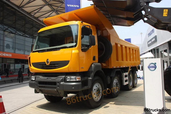 Renault Kerax Heavy Truck 392 hp 8X4(12 wheels) Dump Truck (Extended Version) Exterior (2) | 86Trucks
