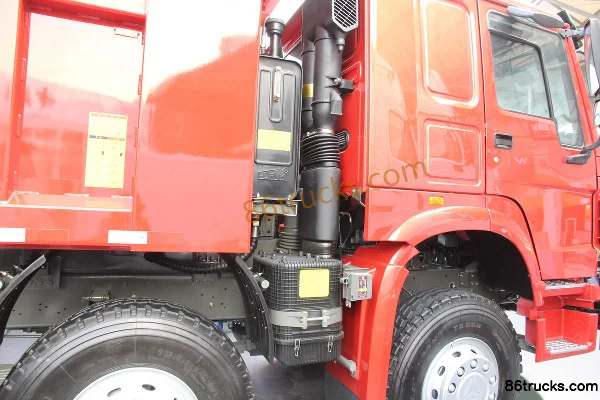 Sinotruk HOWO 380 ch 8X4(12 roues) 5,8 m camion benne Carrosserie (1) | 86Trucks