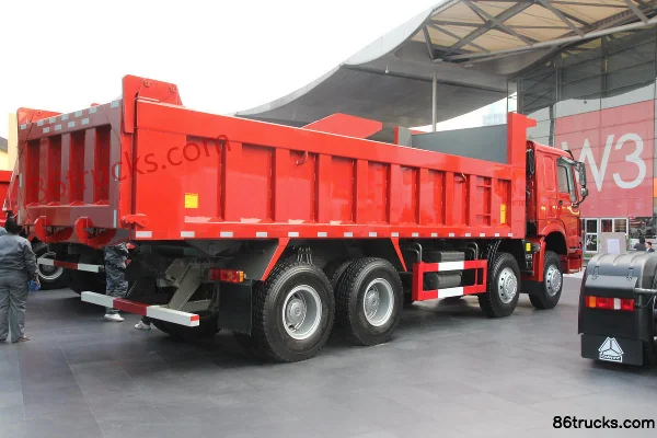 Sinotruk HOWO 380 ch 8X4(12 roues) 5,8 m camion benne Extérieur (3) | 86Trucks