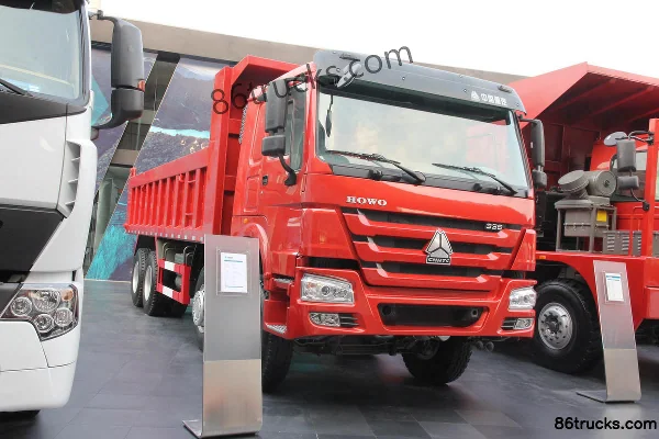Sinotruk HOWO 380 ch 8X4(12 roues) 5,8 m camion benne Extérieur (2) | 86Trucks