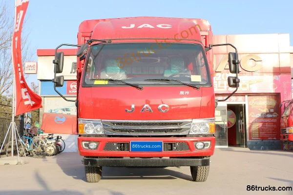 JAC H5 2.5L Diesel 155hp 4X2(6 wheels) WLY 8-speed 3.85m semi-crew flatbed grain van light truck Exterior (2) | 86Trucks