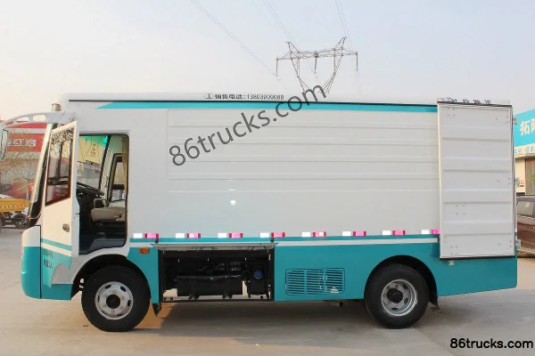 Mudan Medium Bus 132hp Box Truck Cargo Box (1) | 86Trucks