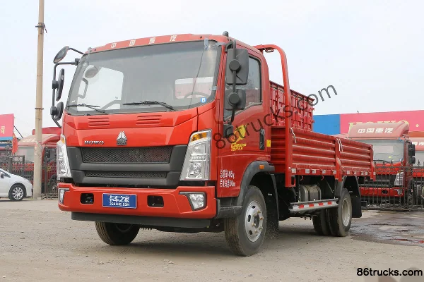 Sinotruk HOWO Tongshuai 148hp 4X2(6 wheels) 4.165m single-row flatbed light truck Exterior (3) | 86Trucks