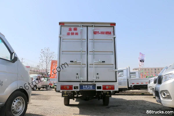 Jinbei T32 1.3L 82hp 4X2(6 wheels) gasoline 2.45m double-row van micro truck Body (1) | 86Trucks