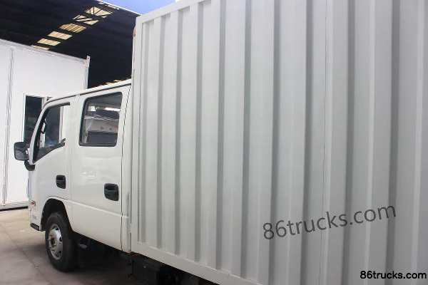 Yuejin Xiaofuxing S50Q 1.3L 87 hp 4X2(6 wheels) Gasoline 2.575m Double Row Van Mini Truck Body (3) | 86Trucks