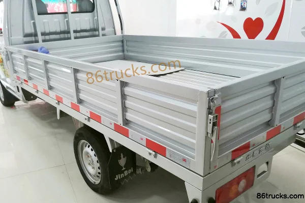 Jinbei T30 1.5L 109hp 4X2(6 wheels) Gasoline 2.92m Single Row Flatbed Micro Truck Body (2) | 86Trucks