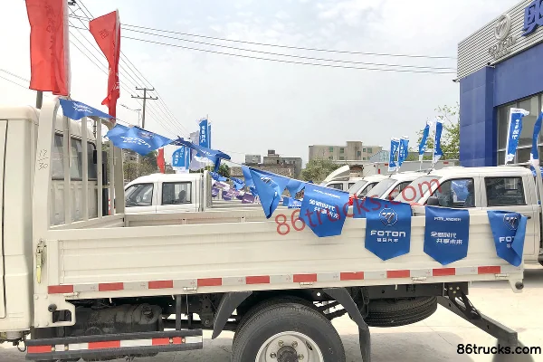 Foton Times Xiaoka Star 2.2L 88hp 4X2(6 wheels) Diesel 3.1m Double Row Flatbed Micro Truck Body (2) | 86Trucks