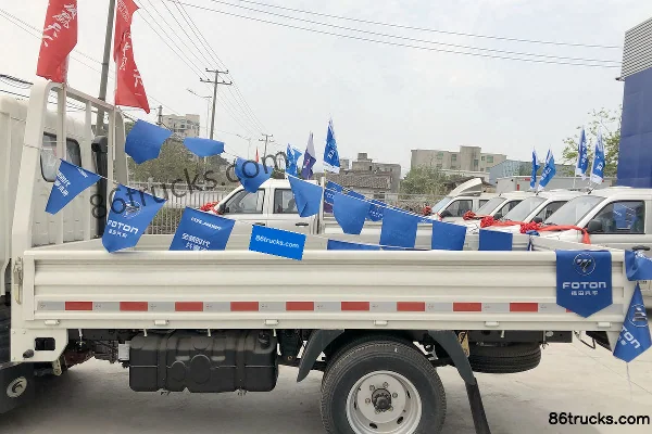 Foton Shidai Yuling V2 1.8L 68 ch 4X2(6 roues) camion plateau micro 3,3 m cabine simple Carrosserie (1) | 86Trucks