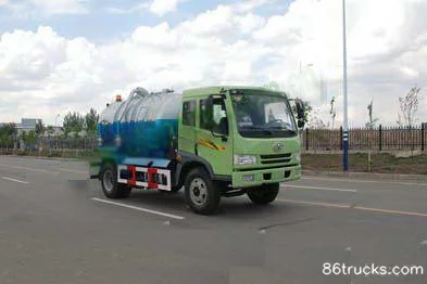 Shuanglong (Longdi) Shuanglong (Longdi) FAW Jiefang Qingdao Chassis suction/septic tank truck