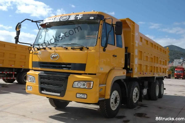 LIFAN European Style Zhanlong T9 Heavy Truck 340 hp 8X4(12 wheels) 7.4m Dump Truck (LFJ3310G5) Exterior (2) | 86Trucks