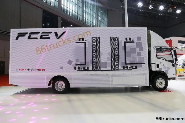 Qingling 10T 9m Single Row Hydrogen Fuel Cell Cargo Truck 4X2(6 wheels) Exterior (3) | 86Trucks