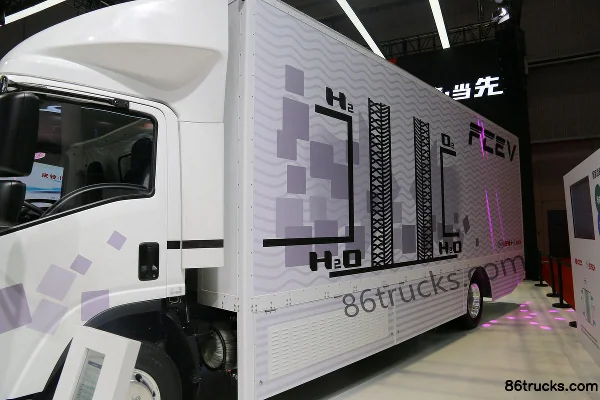 Qingling 10T 9m Single Row Hydrogen Fuel Cell Cargo Truck 4X2(6 wheels) Body (1) | 86Trucks