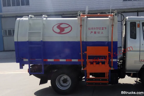 Shifeng Fengling 4X2(6 roues) 103 ch camion benne à chargement automatique Cabine (2) | 86Trucks