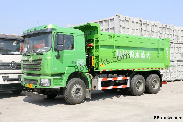 SHACMAN Delong F3000 Enhanced Edition 380hp 6X4(10 wheels) 5.8m LNG Dump Truck Exterior (3) | 86Trucks