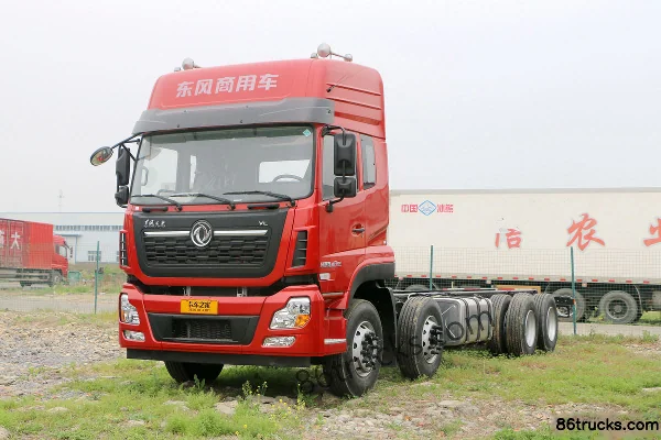 Dongfeng Commercial Vehicle Tianlong VL Heavy Truck 2019 Green Pass Edition 450 hp 8X4(12 wheels) 9.4m Flatbed Cargo Truck Exterior (3) | 86