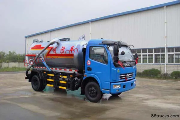 Dongfeng Duolika 160 hp 4X2(6 wheels) Suction Sewer Truck (Jiangte Brand) Exterior