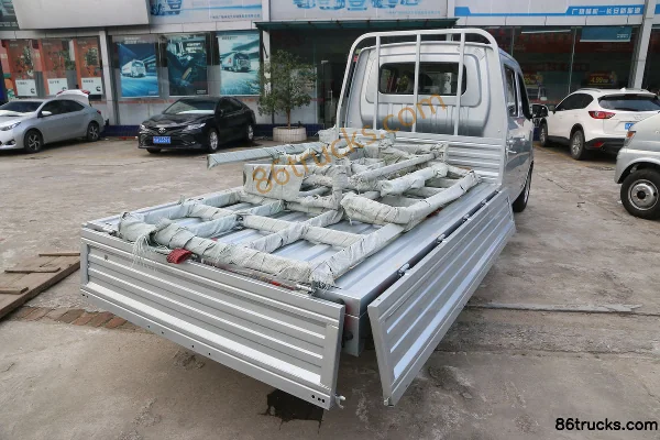 Ankai Shenqi T10 Standard 1.5L 112hp 4X2(6 wheels) Gasoline 2.52m double-row flatbed micro truck Body (3) | 86Trucks