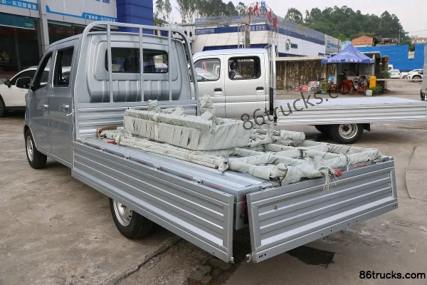 Ankai Shenqi T10 Standard 1.5L 112hp 4X2(6 wheels) Gasoline 2.52m double-row flatbed micro truck Body (1) | 86Trucks
