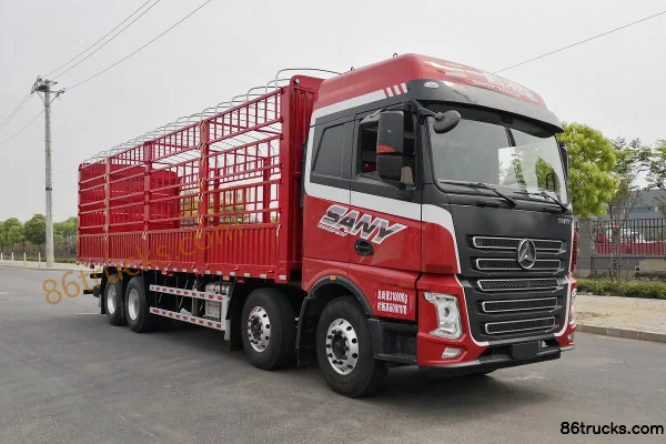 SANY Group Junling Edition 430 hp 8X4(12 wheels) 9.6m Stake Truck Exterior