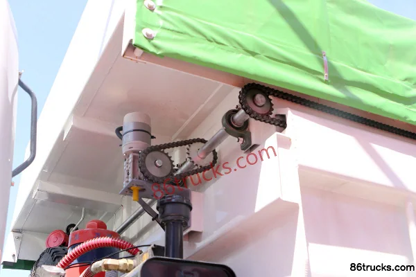 Changzheng Auto 410 hp 6X4(10 wheels) 5.6m LNG Dump Refuse Truck Body (2) | 86Trucks