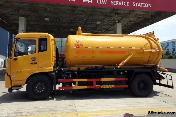 Dongfeng Commercial Vehicle Tianjin 180 ch 4X2(6 roues) camion d'aspiration des boues (marque Chengliwei) Extérieur (2) | 86Trucks