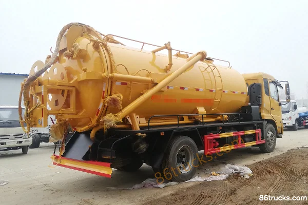 Dongfeng Commercial Vehicle Tianjin 180 hp 4X2(6 wheels) Cleaning Suction Sewer Truck (Chengliwei Brand) Exterior (2) | 86Trucks