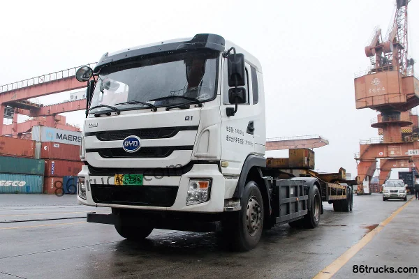 BYD Q1 31.5T 4X2(6 wheels) pure electric tractor truck 217.6kWh Exterior (3) | 86Trucks